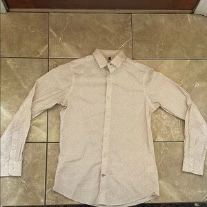 Men's Beige Long Sleeve Shirt